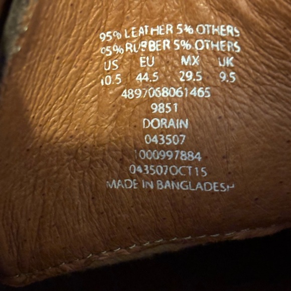 Structure Dorian Brown Leather Wingtip Oxford Dress Shoes 10.5 - Picture 7 of 11